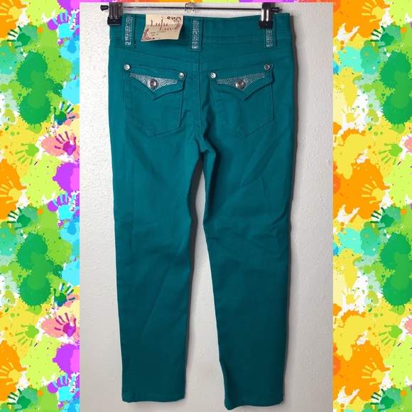 Lulu Luv Girls Stretchy Jeans Size 6X - Picture 2 of 6